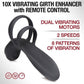 10X Silicone Vibrating Girth Enhancer with Remote Control - Solé Resale Boutique thrift