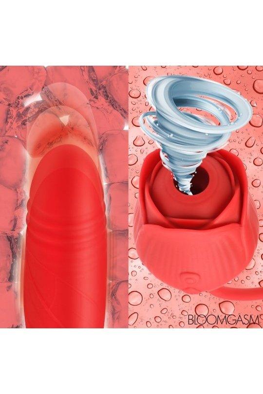 10X Romping Rose Suction and Thrusting Vibrator - Solé Resale Boutique thrift
