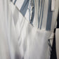 Executive Ponies women's blue and white long wrap dress size 12 - Solé Resale Boutique thrift