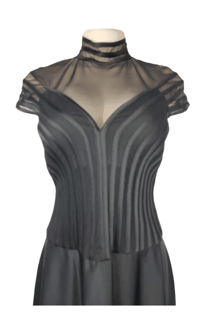 JS Collection Petite women's black long dress size 6