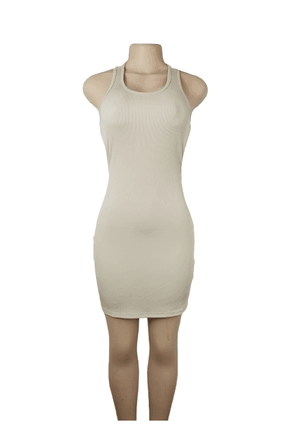 Shein women's cream mini dress size M - Solé Resale Boutique thrift