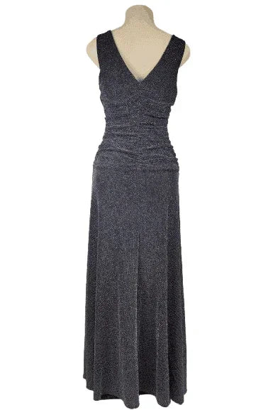 Kathy Roberts women's black and silver dress size 12 - Solé Resale Boutique thrift