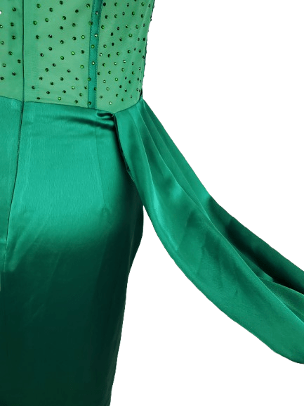 Miss Circle women's green tube gown size L