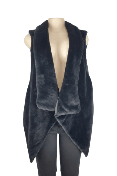 Nordstrom Rack women's black vest size OS - Solé Resale Boutique thrift