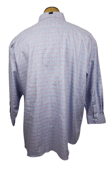 Pronto Uomo men's purple plaid shirt size 20 34/35 - Solé Resale Boutique thrift