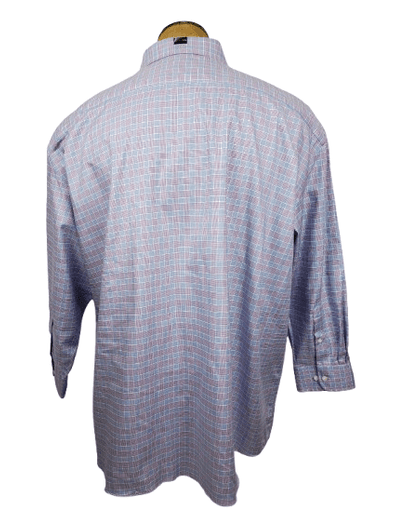 Pronto Uomo men's purple plaid shirt size 20 34/35 - Solé Resale Boutique thrift