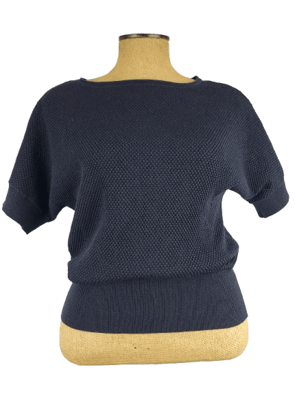 Michael Kors women's blue metallic top size P/S
