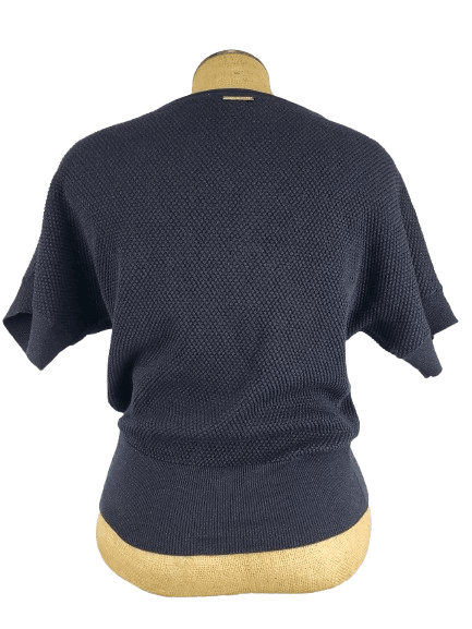 Michael Kors women's blue metallic top size P/S