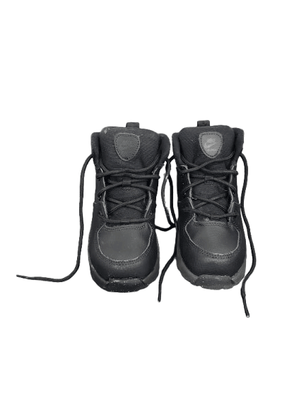 Nike Manoa boys Leather Triple Black High Top Boots Shoes BQ5374-001 toddler size 10C - Solé Resale Boutique thrift