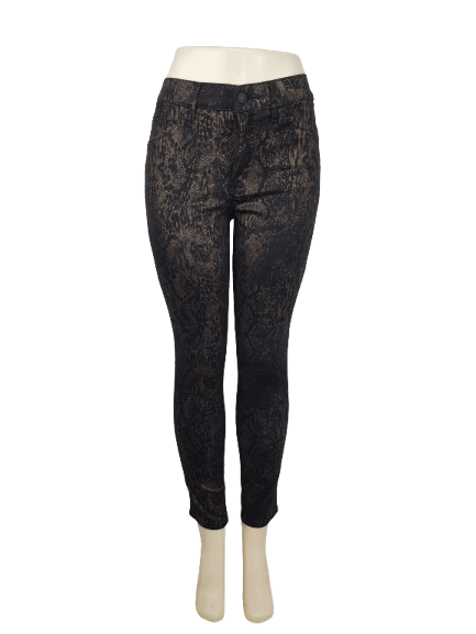 Express women's animal print bronze and black pants size 6R - Solé Resale Boutique thrift