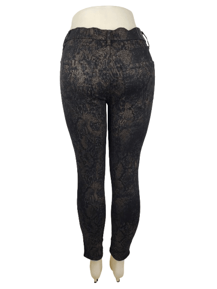 Express women's animal print bronze and black pants size 6R - Solé Resale Boutique thrift