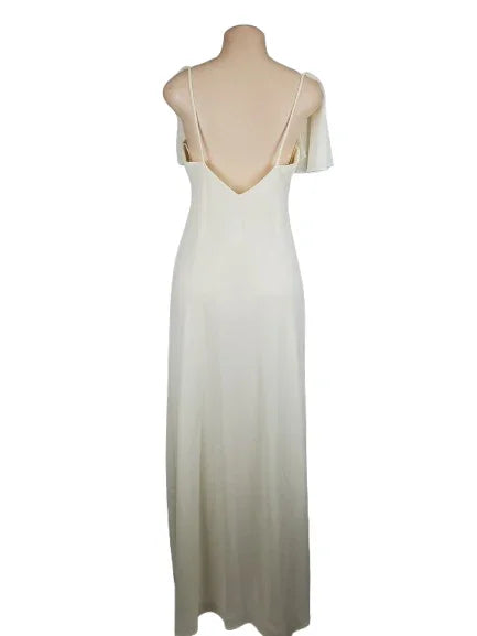 Polka women's cream beaded dress size XL - Solé Resale Boutique thrift