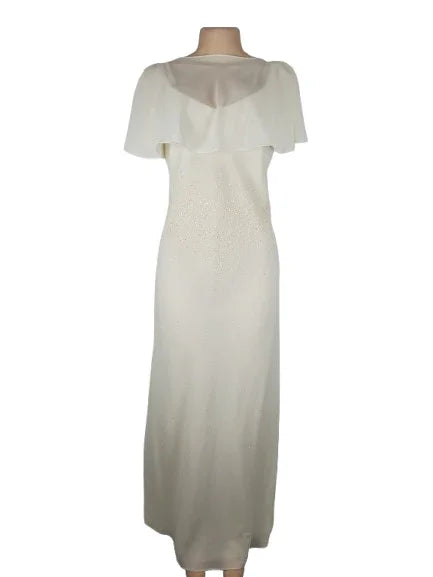 Polka women's cream beaded dress size XL - Solé Resale Boutique thrift