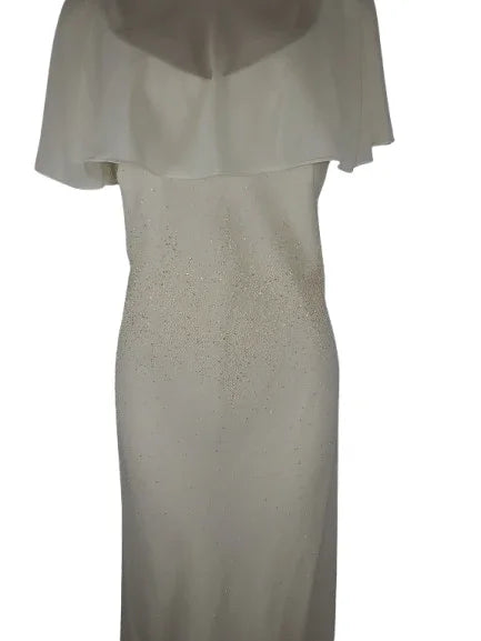 Polka women's cream beaded dress size XL - Solé Resale Boutique thrift