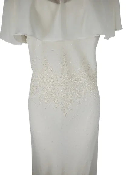 Polka women's cream beaded dress size XL - Solé Resale Boutique thrift