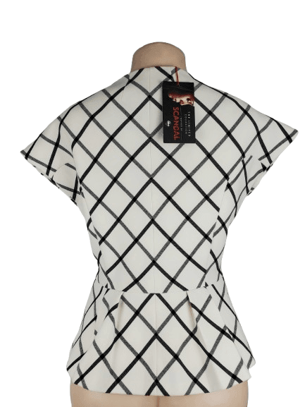 The Limited women's black and white jacket size M - Solé Resale Boutique thrift