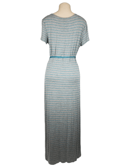 Calvin Klein women's gray and blue maxi dress size 12 - Solé Resale Boutique thrift
