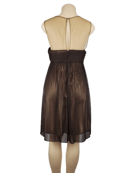 S.L. Fashions women's brown and gold dress size 12 - Solé Resale Boutique thrift