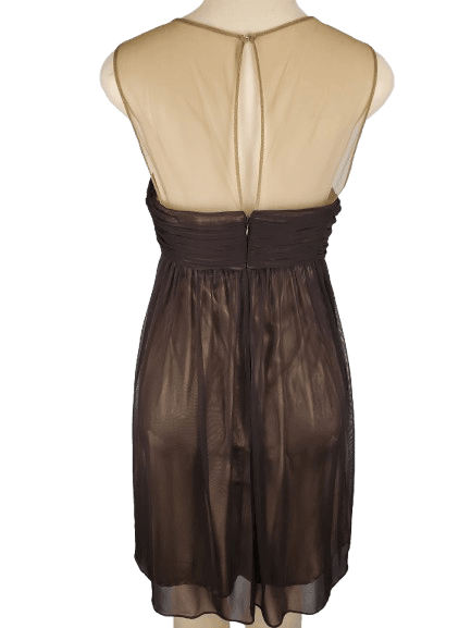 S.L. Fashions women's brown and gold dress size 12 - Solé Resale Boutique thrift