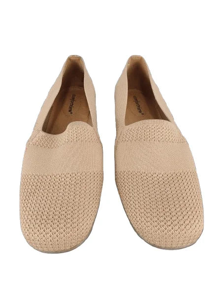 Comfortview women's tan slip on shoes size 11M - Solé Resale Boutique thrift