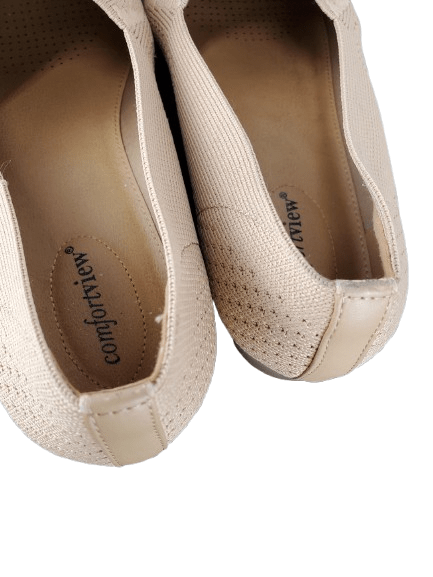 Comfortview women's tan slip on shoes size 11M