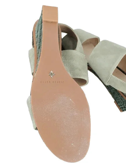 Judith Ripka women's olive and beige sandals size 7.5M - Solé Resale Boutique thrift