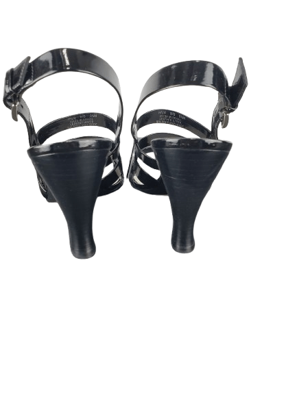 Franco Sarto women's black patent sandals size 9.5M