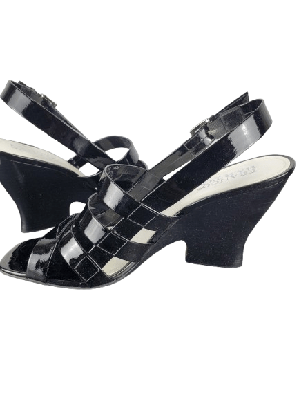 Franco Sarto women's black patent sandals size 9.5M