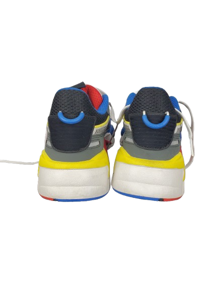 Colorful sneakers with a white background