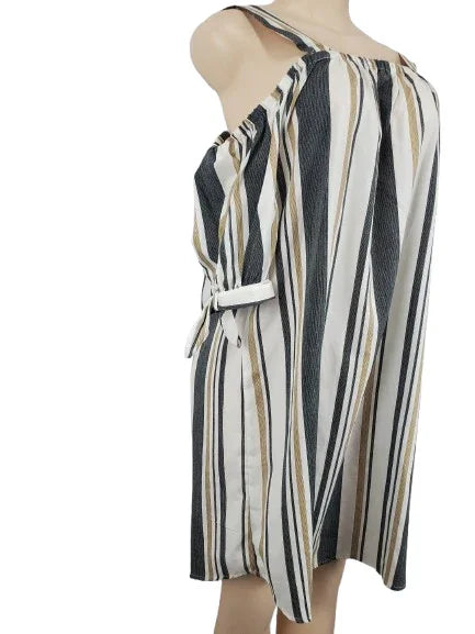 Blush women's cold shoulder multicolor dress size 1X
