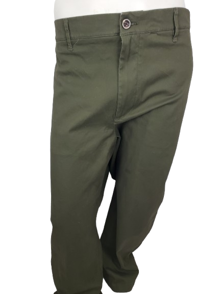 Green pants on a white background