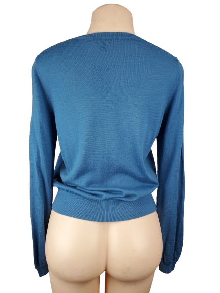 Ann Taylor women's teal blue sweater size S