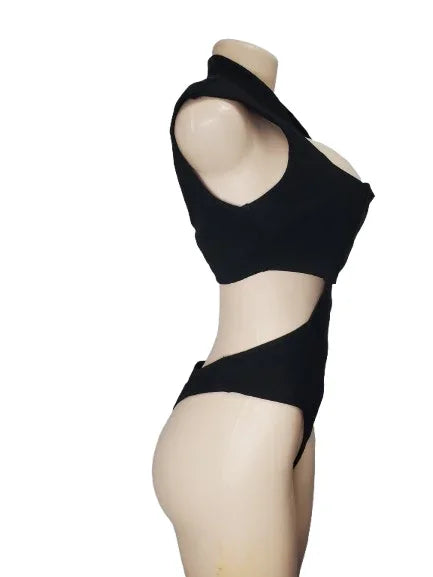 black bodysuit sleeveless