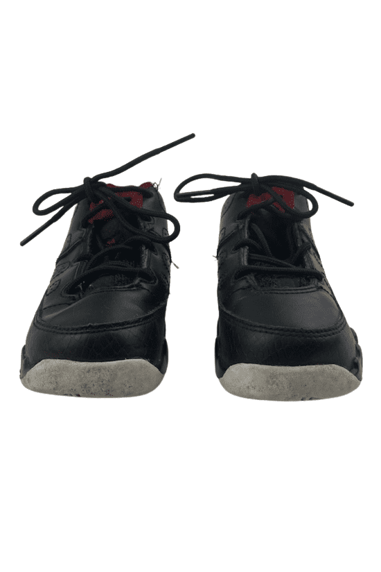 Air Jordan unisex toddler black, red and white sneakers size 7C - Solé Resale Boutique thrift
