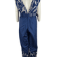 Unbranded women's blue floral jumpsuit size XL - Solé Resale Boutique thrift