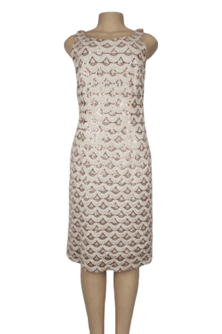 SD Collection women's pink and white dress size 12 - Solé Resale Boutique thrift