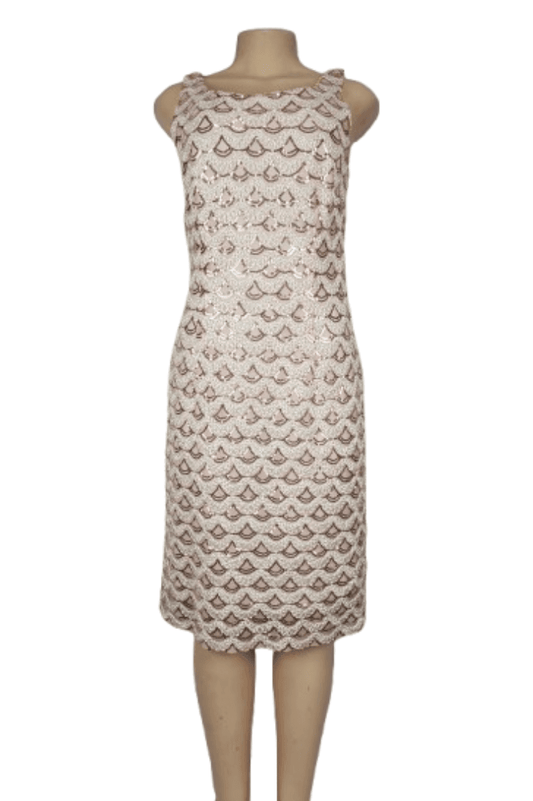 SD Collection women's pink and white dress size 12 - Solé Resale Boutique thrift