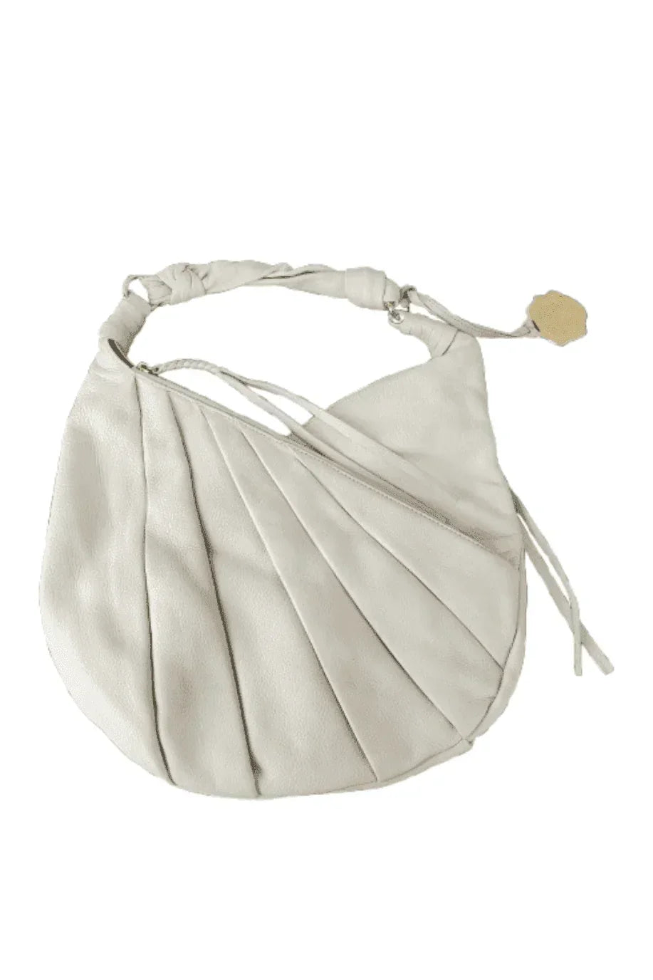 Vince Camuto women's ivory double zipper handbag - Solé Resale Boutique thrift