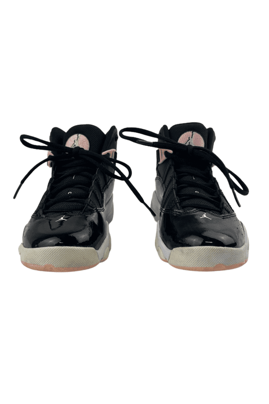Air Jordan girls black and pink high top sneakers size 1Y - Solé Resale Boutique thrift