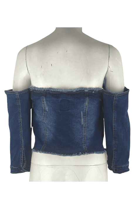 BBJ women's blue jean shirt size M - Solé Resale Boutique thrift