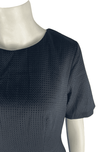 Executive Ponies women's black short sleeve dress size 12 (L) - Solé Resale Boutique thrift