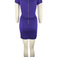 Akira women's purple fitted short dress size S - Solé Resale Boutique thrift