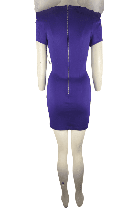 Akira women's purple fitted short dress size S - Solé Resale Boutique thrift