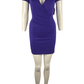Akira women's purple fitted short dress size S - Solé Resale Boutique thrift