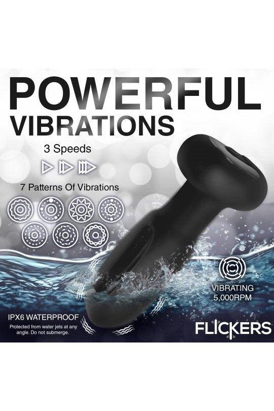 Bum Flick Vibrating and Flicking Silicone Butt Plug with Remote - Solé Resale Boutique thrift