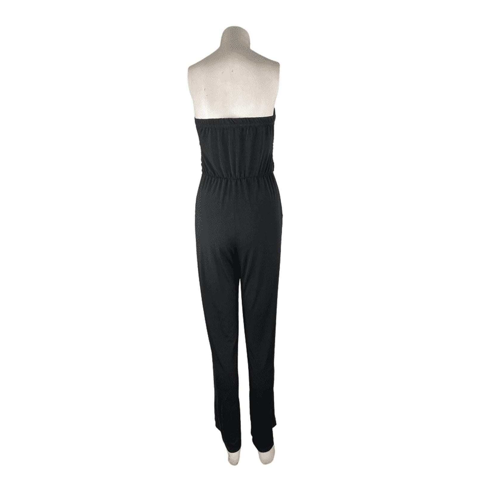 Stitch Btween women's black jumpsuit size M - Solé Resale Boutique thrift