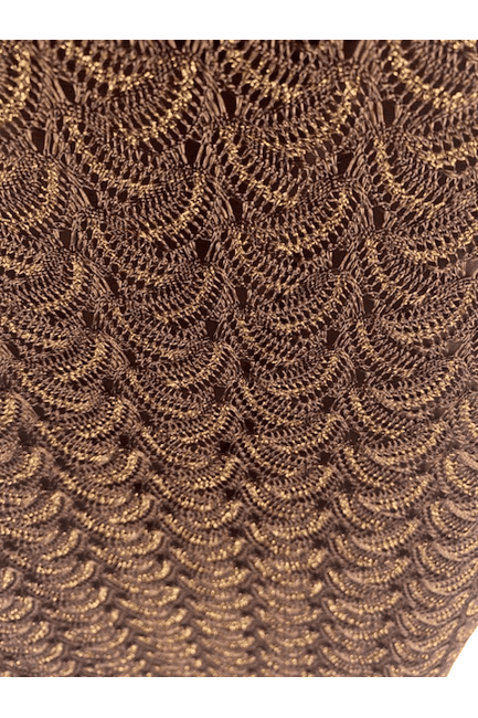 Express women's brown/gold shimmer skirt size M - Solé Resale Boutique thrift