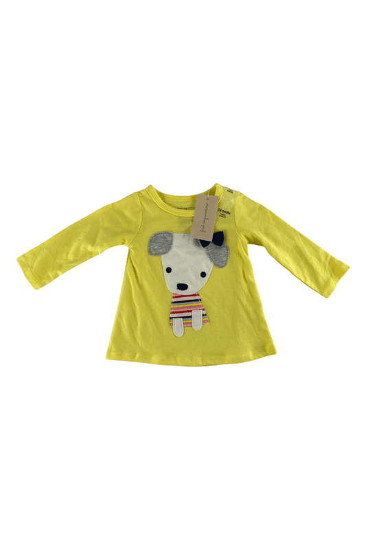 First Impressions infant girls yellow long sleeve t shirt size 3-6 mos - Solé Resale Boutique thrift