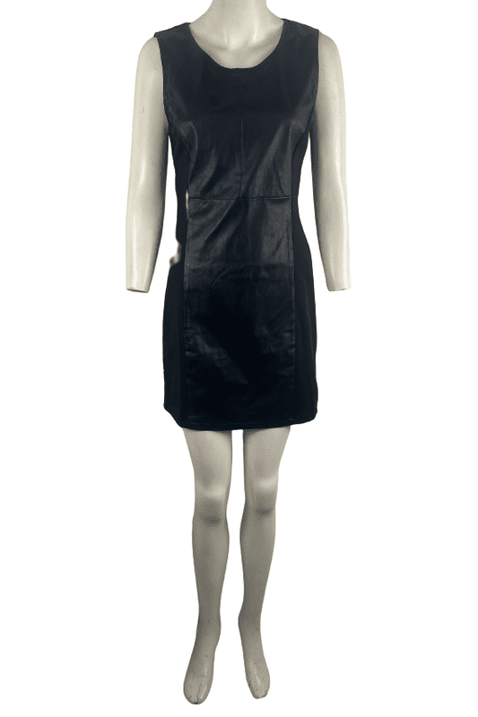 Forever 21 women's black faux leather dress size L - Solé Resale Boutique thrift