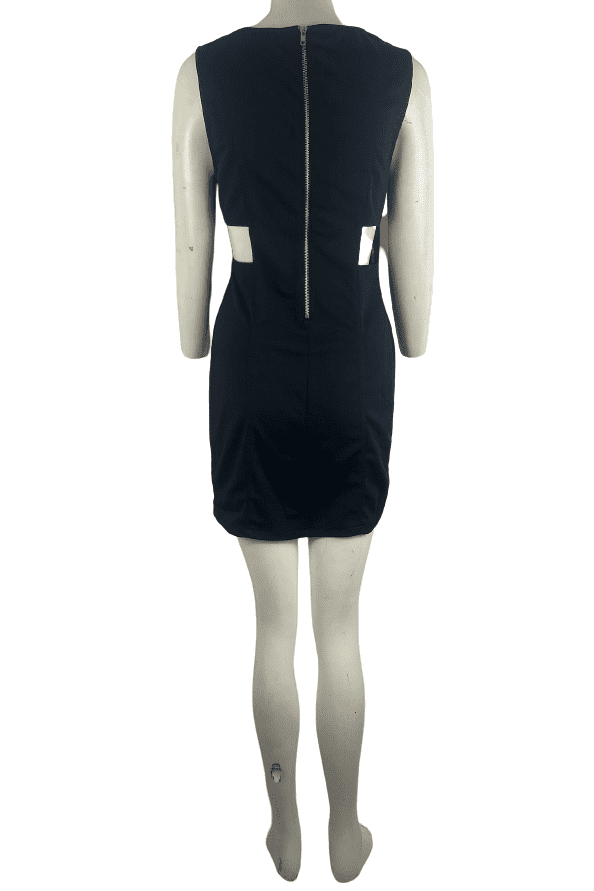 Forever 21 women's black faux leather dress size L - Solé Resale Boutique thrift